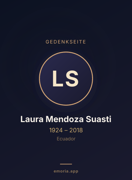 Gedenkportrait von Laura Mendoza Suasti