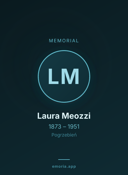 Memorial portrait of Laura Meozzi
