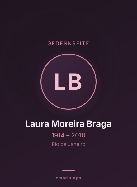 Gedenkportrait von Laura Moreira Braga