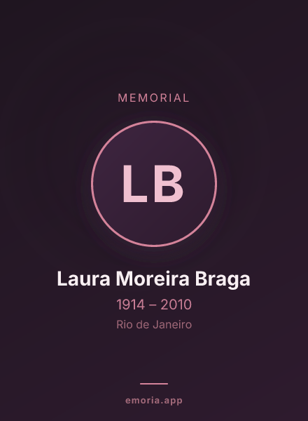 Memorial portrait of Laura Moreira Braga