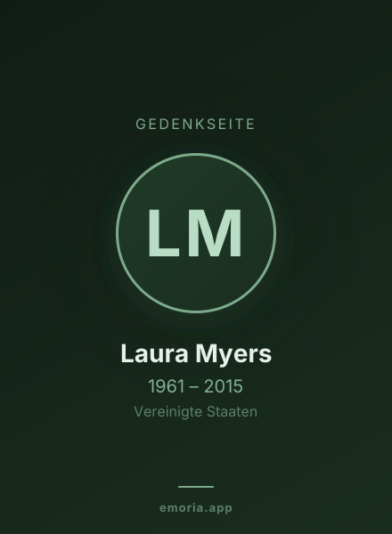 Gedenkportrait von Laura Myers
