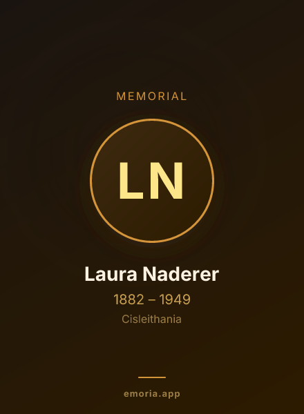 Memorial portrait of Laura Naderer