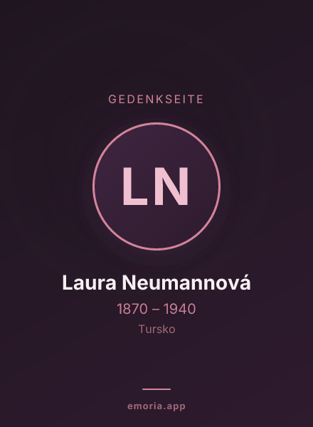 Gedenkportrait von Laura Neumannová
