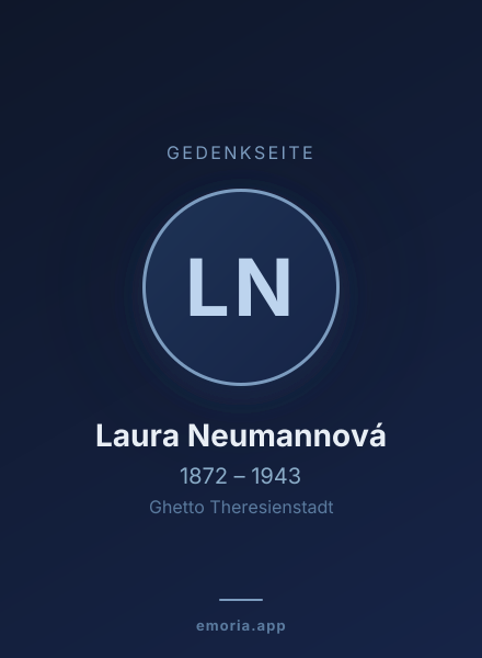 Gedenkportrait von Laura Neumannová