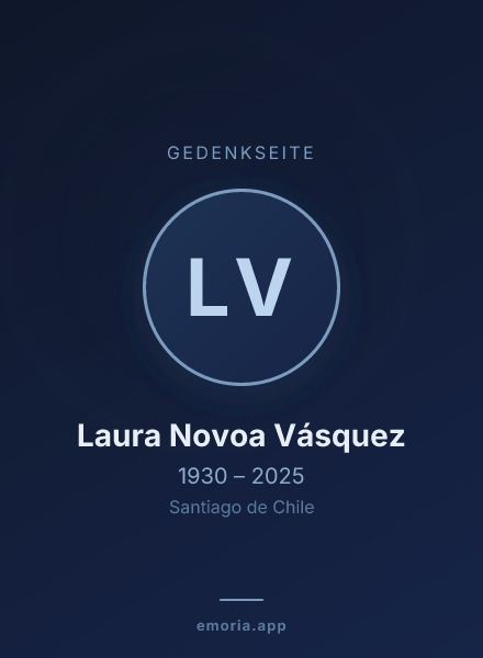 Gedenkportrait von Laura Novoa Vásquez