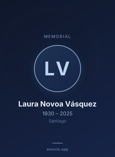 Memorial portrait of Laura Novoa Vásquez