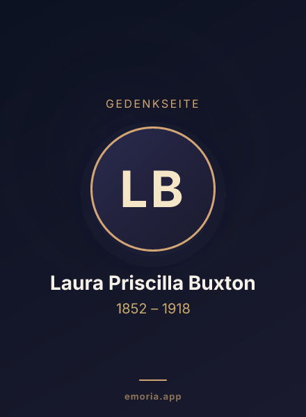 Gedenkportrait von Laura Priscilla Buxton