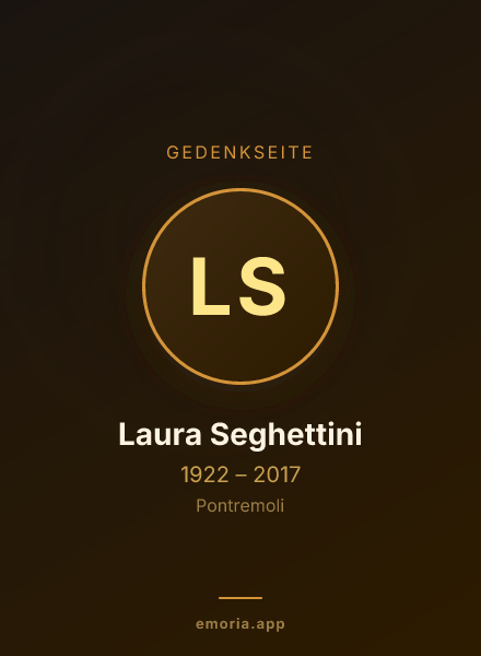 Gedenkportrait von Laura Seghettini