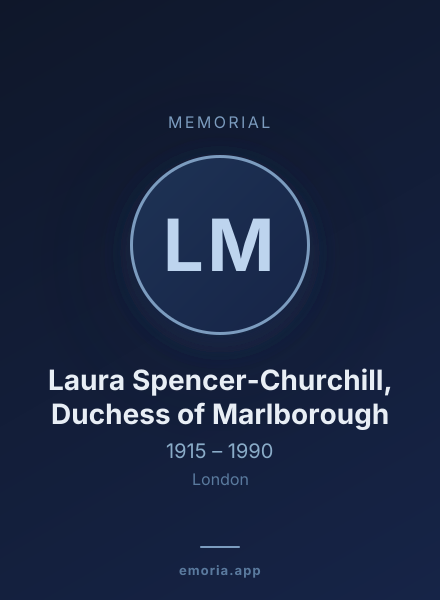 Memorial portrait of Laura Spencer-Churchill, Duchess of Marlborough