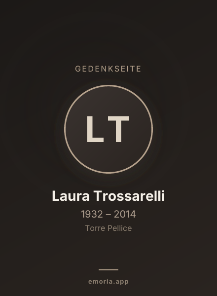 Gedenkportrait von Laura Trossarelli