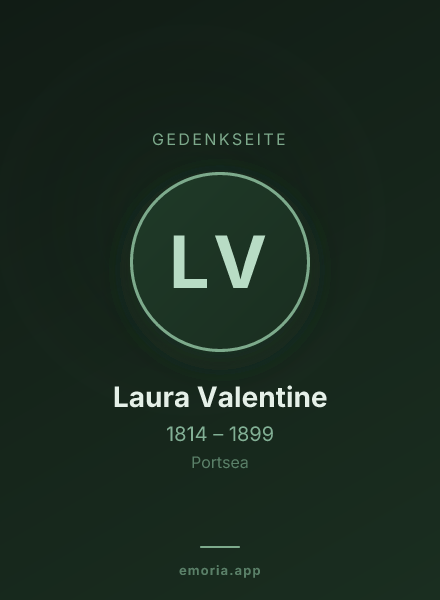 Gedenkportrait von Laura Valentine