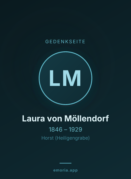 Gedenkportrait von Laura von Möllendorf
