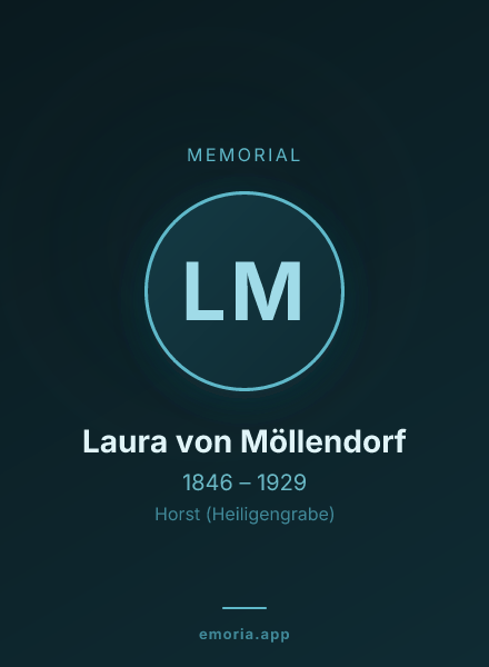 Memorial portrait of Laura von Möllendorf