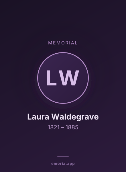 Memorial portrait of Laura Waldegrave