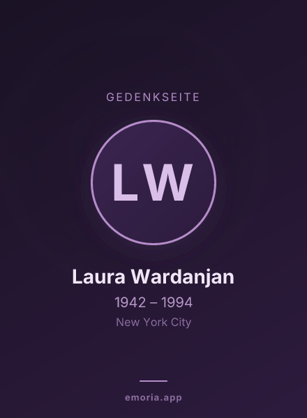 Gedenkportrait von Laura Wardanjan