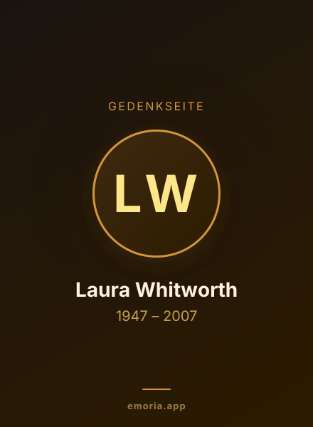 Gedenkportrait von Laura Whitworth