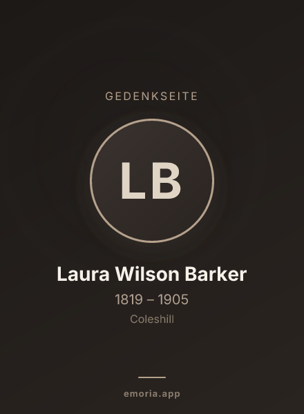 Gedenkportrait von Laura Wilson Barker