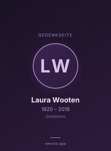 Gedenkportrait von Laura Wooten