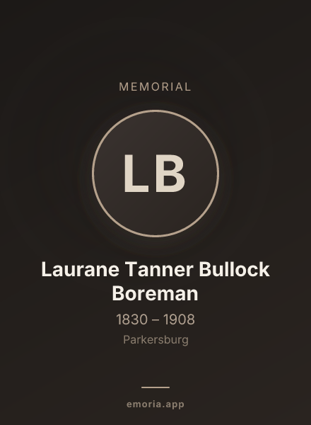 Memorial portrait of Laurane Tanner Bullock Boreman