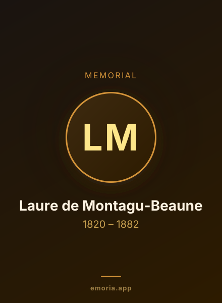 Memorial portrait of Laure de Montagu-Beaune