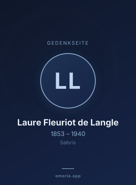 Gedenkportrait von Laure Fleuriot de Langle