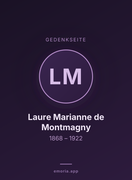 Gedenkportrait von Laure Marianne de Montmagny