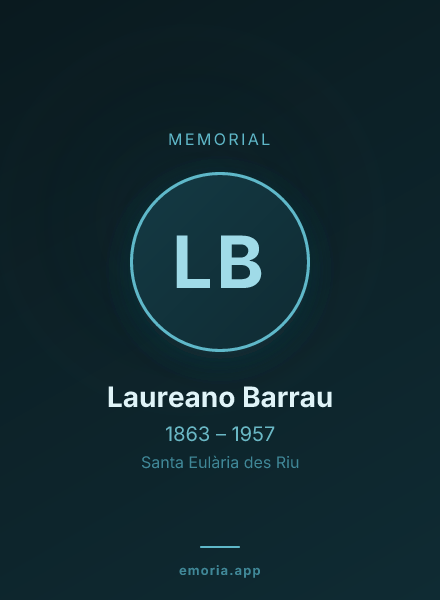 Memorial portrait of Laureano Barrau