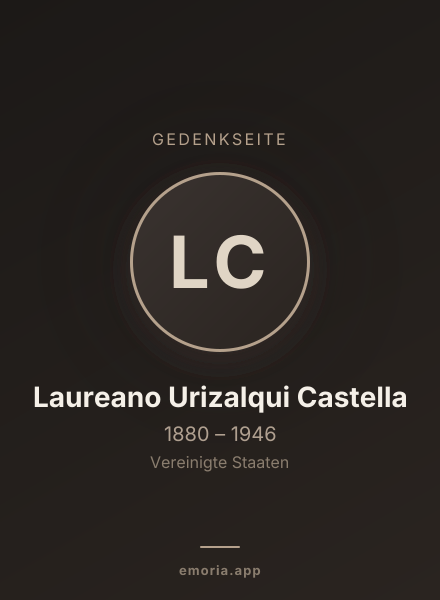 Gedenkportrait von Laureano Urizalqui Castella
