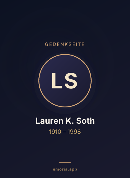 Gedenkportrait von Lauren K. Soth