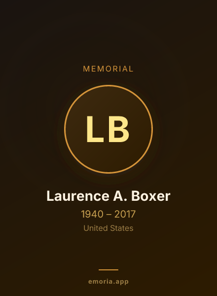 Memorial portrait of Laurence A. Boxer
