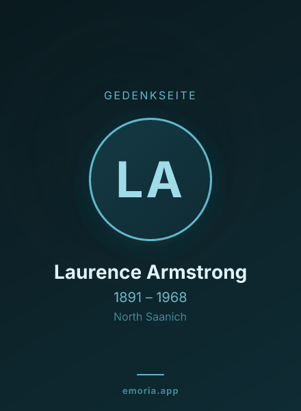 Gedenkportrait von Laurence Armstrong