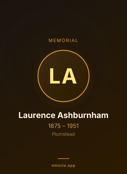 Memorial portrait of Laurence Ashburnham