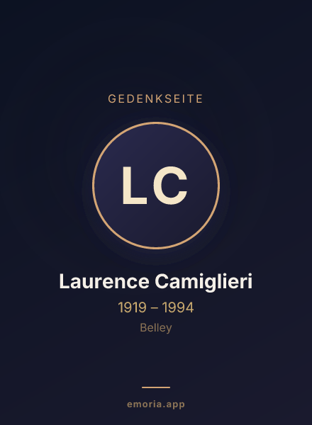 Gedenkportrait von Laurence Camiglieri