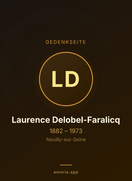 Gedenkportrait von Laurence Delobel-Faralicq