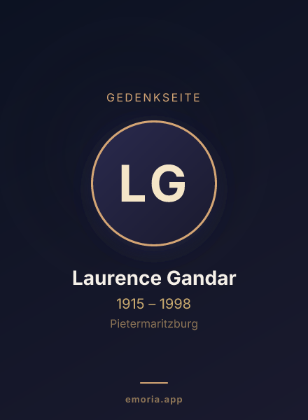 Gedenkportrait von Laurence Gandar