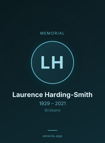Memorial portrait of Laurence Harding-Smith