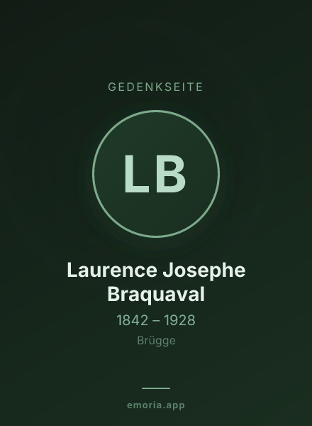 Gedenkportrait von Laurence Josephe Braquaval