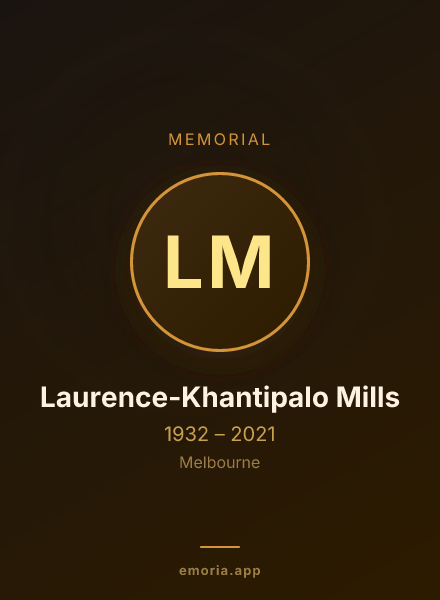 Memorial portrait of Laurence-Khantipalo Mills