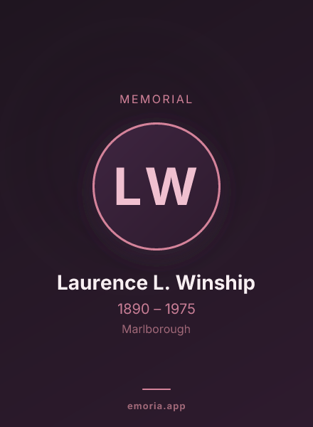 Memorial portrait of Laurence L. Winship