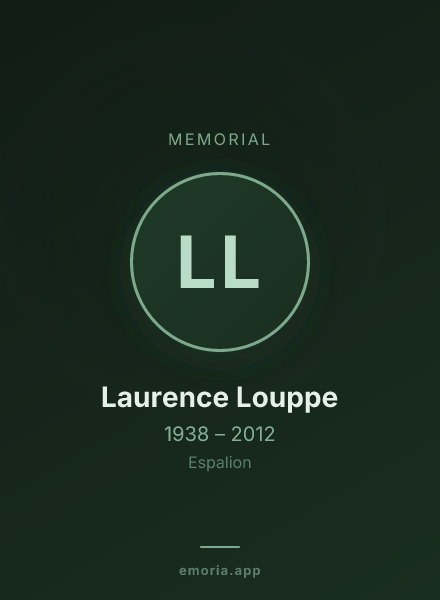 Memorial portrait of Laurence Louppe