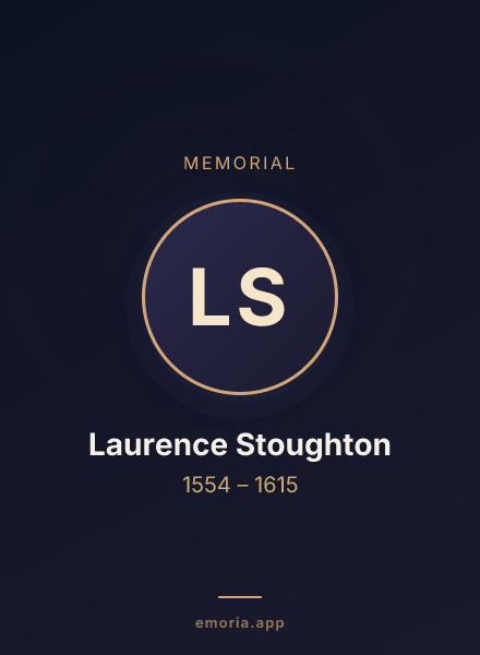 Memorial portrait of Laurence Stoughton