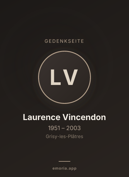 Gedenkportrait von Laurence Vincendon