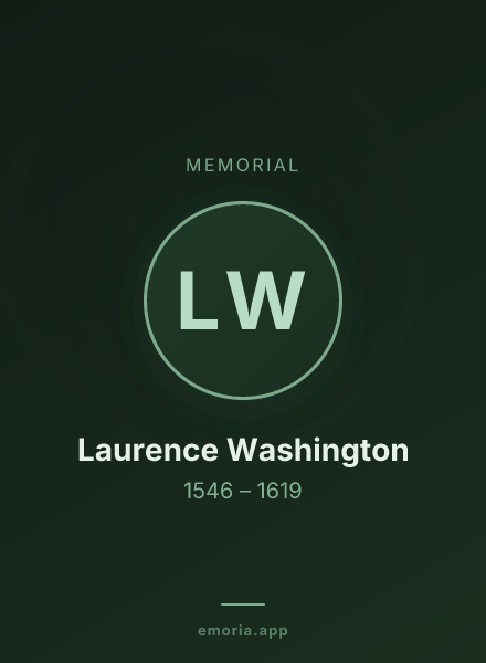 Memorial portrait of Laurence Washington