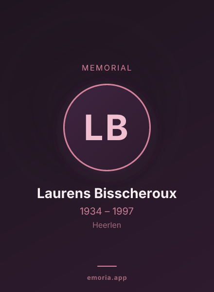 Memorial portrait of Laurens Bisscheroux