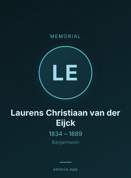 Memorial portrait of Laurens Christiaan van der Eijck