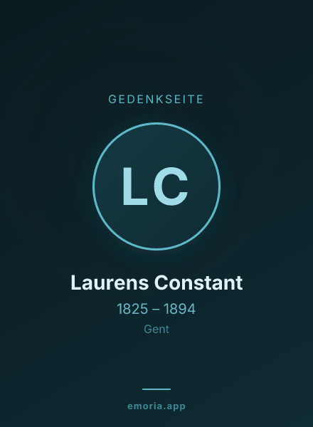 Gedenkportrait von Laurens Constant