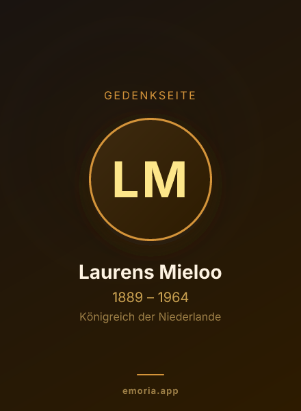 Gedenkportrait von Laurens Mieloo