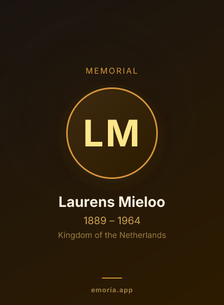 Memorial portrait of Laurens Mieloo