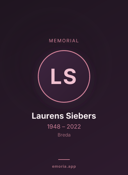 Memorial portrait of Laurens Siebers