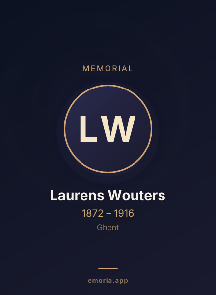 Memorial portrait of Laurens Wouters